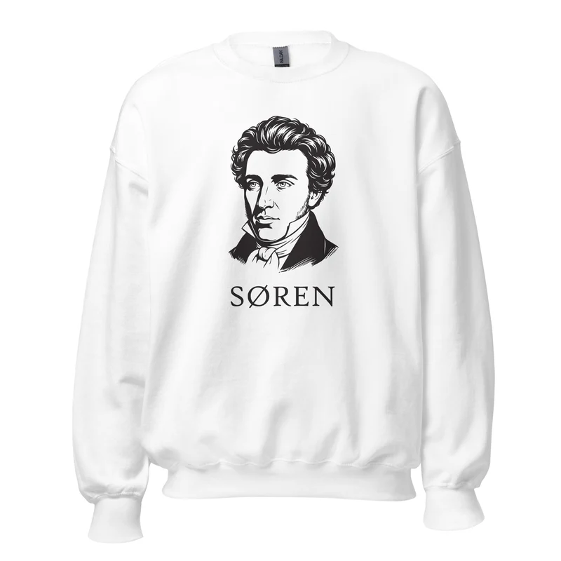 Soeren Kierkegaard Portrait - Sweatshirt