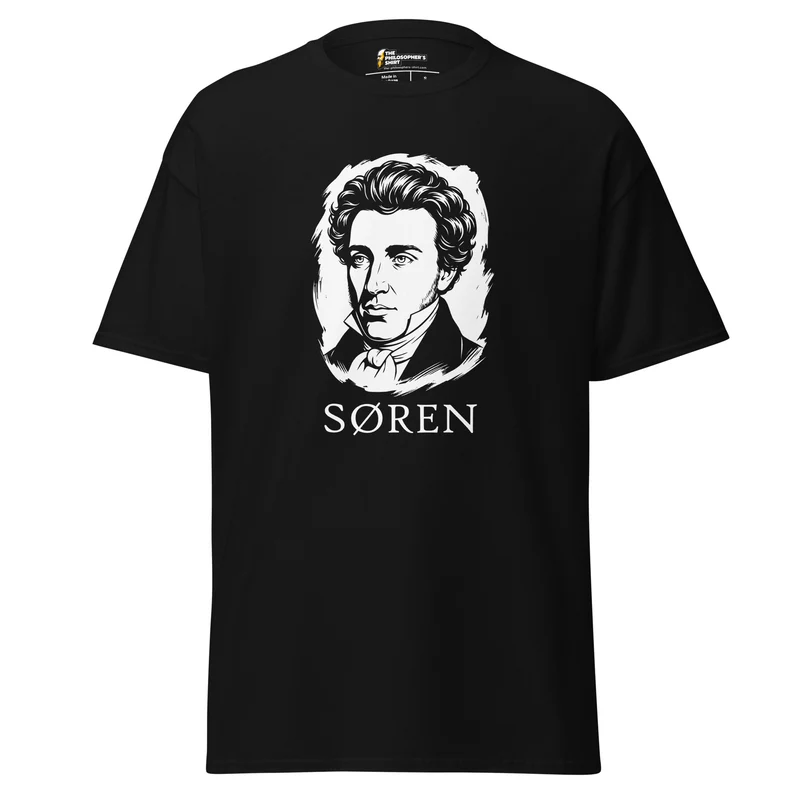 Soeren Kierkegaard Portrait - Unisex Classic T-Shirt