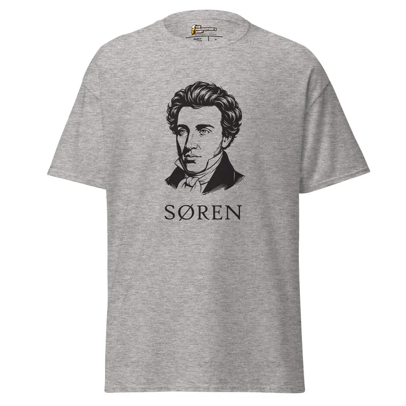 Soeren Kierkegaard Portrait - Unisex Classic T-Shirt
