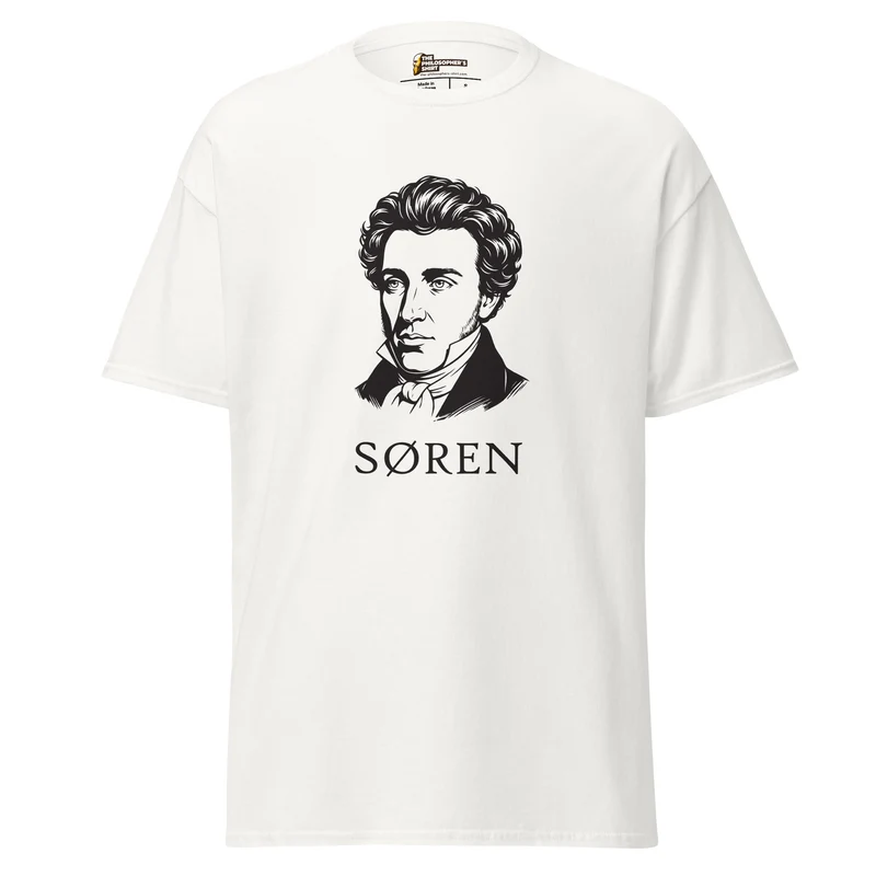 Soeren Kierkegaard Portrait - Unisex Classic T-Shirt