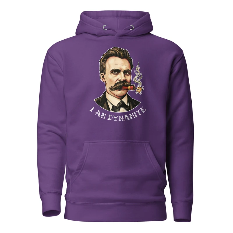 Friedrich Nietzsche: I am Dynamite - Premium Hoodie