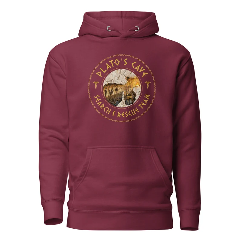 Plato's Cave: Search & Rescue Team - Meme Edition - Premium Hoodie