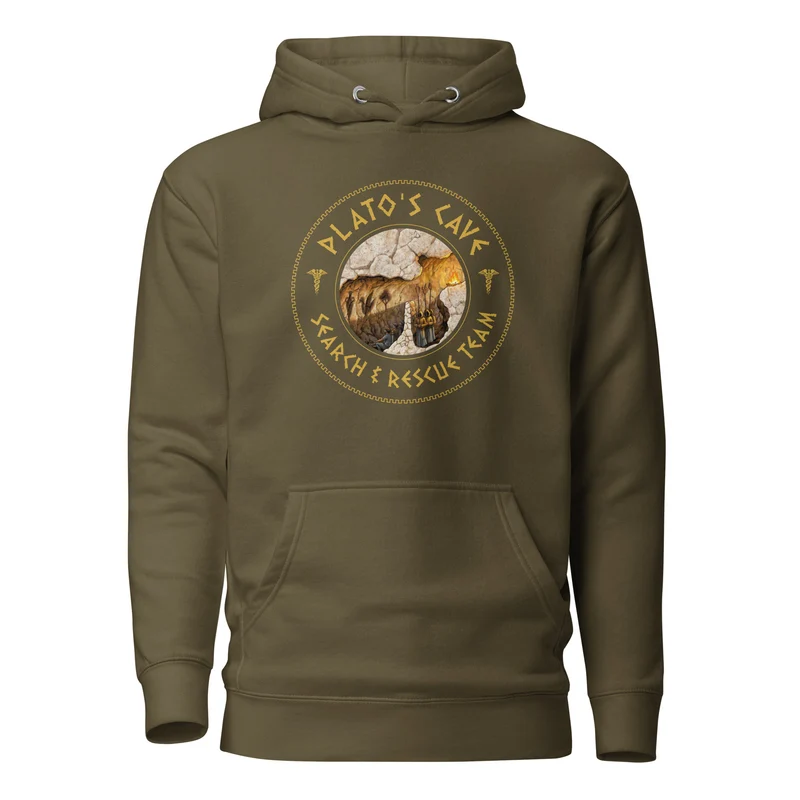Plato's Cave: Search & Rescue Team - Meme Edition - Premium Hoodie