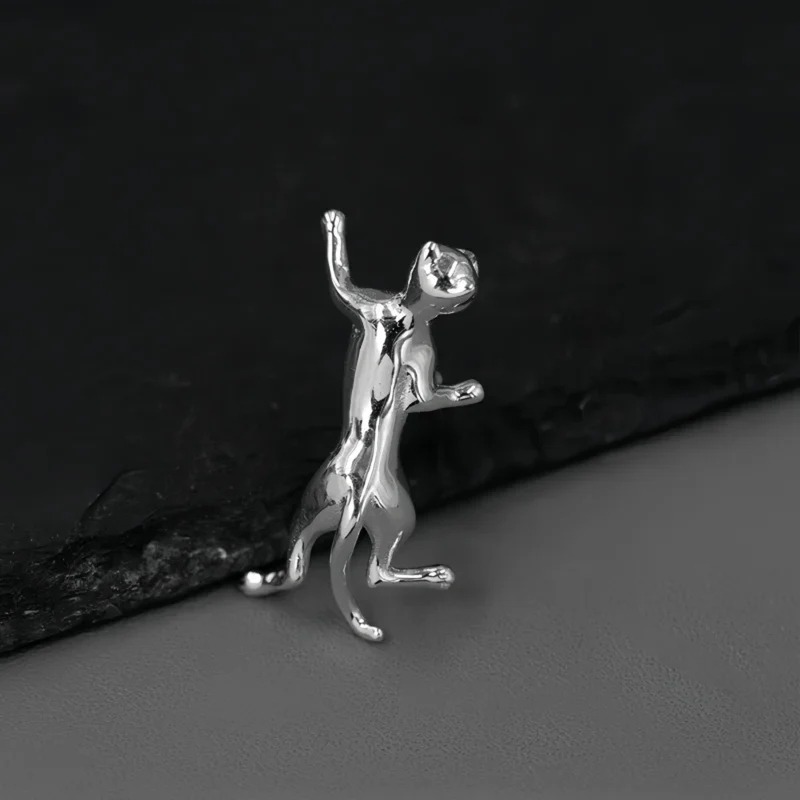 Climbing Cat Brooch