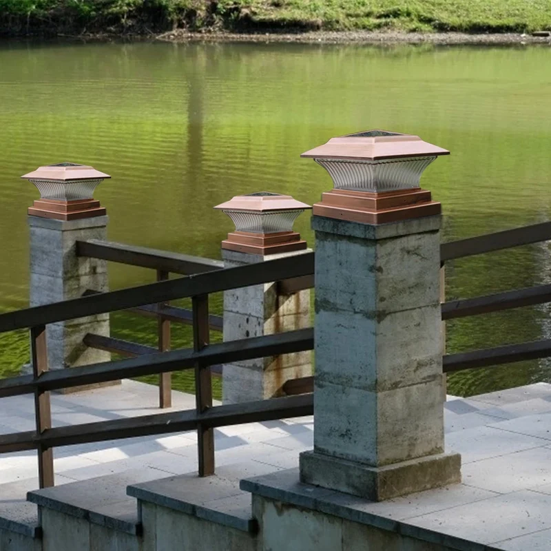 Bronze Solar Post-Cap Light