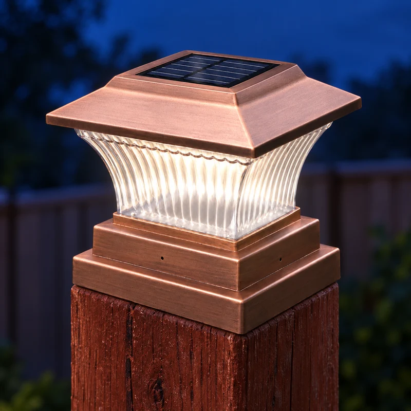 Bronze Solar Post-Cap Light