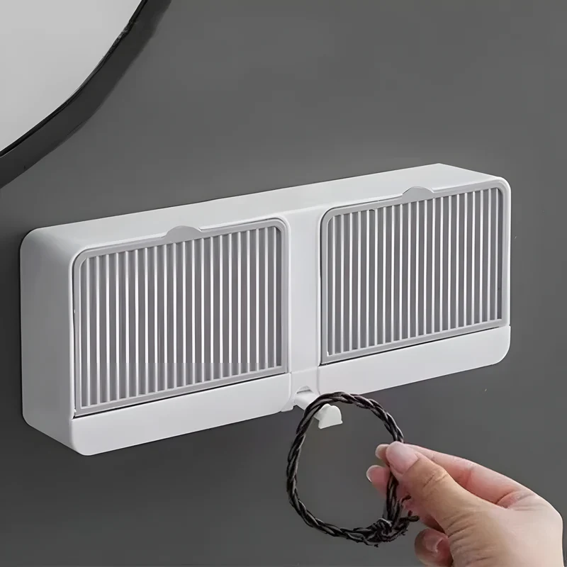 Flip-Cover Wall Soap Holder