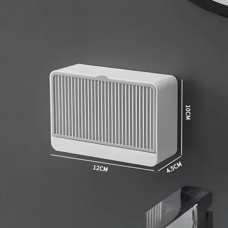 Flip-Cover Wall Soap Holder