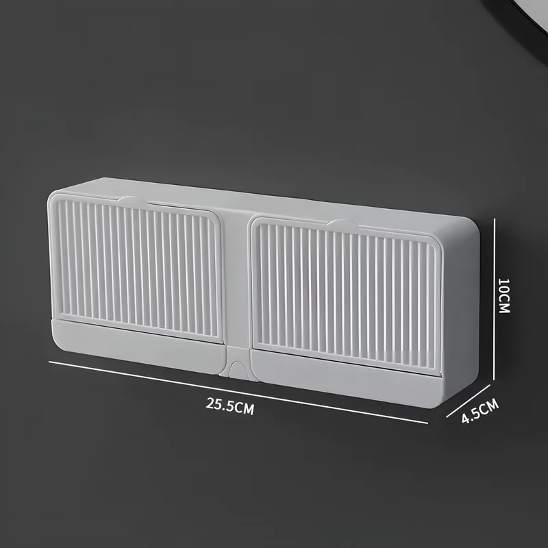Flip-Cover Wall Soap Holder