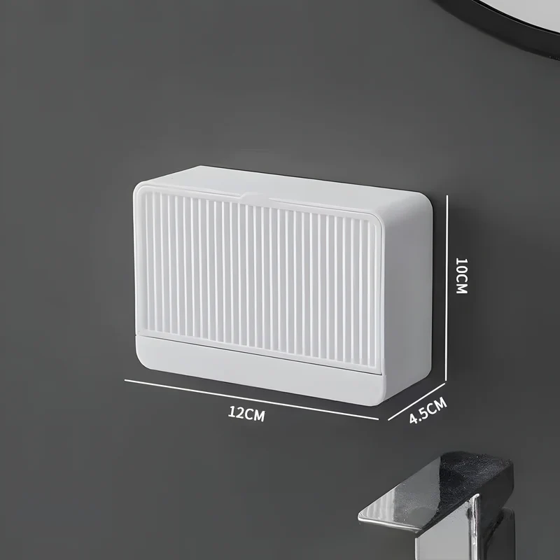 Flip-Cover Wall Soap Holder