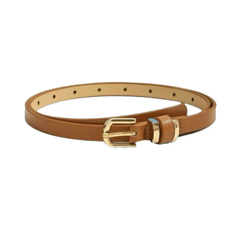 Slim Leopard-Print Buckle Belt