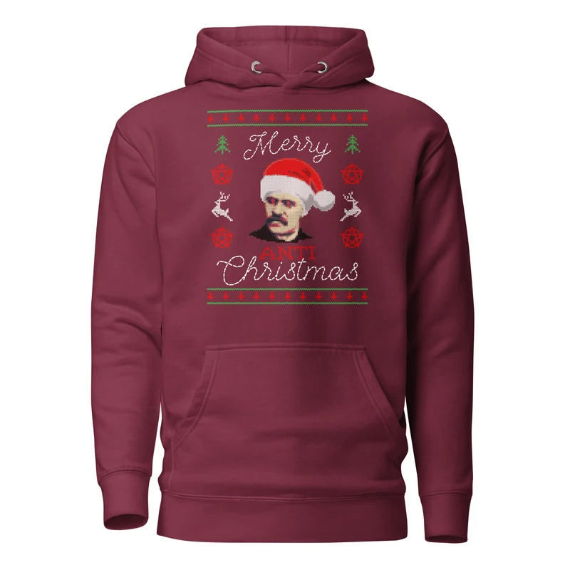 Nietzsche: Merry Anti-Christmas - Premium Hoodie