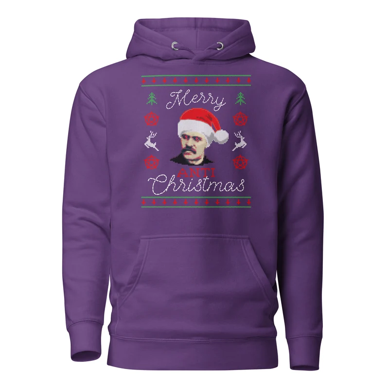 Nietzsche: Merry Anti-Christmas - Premium Hoodie
