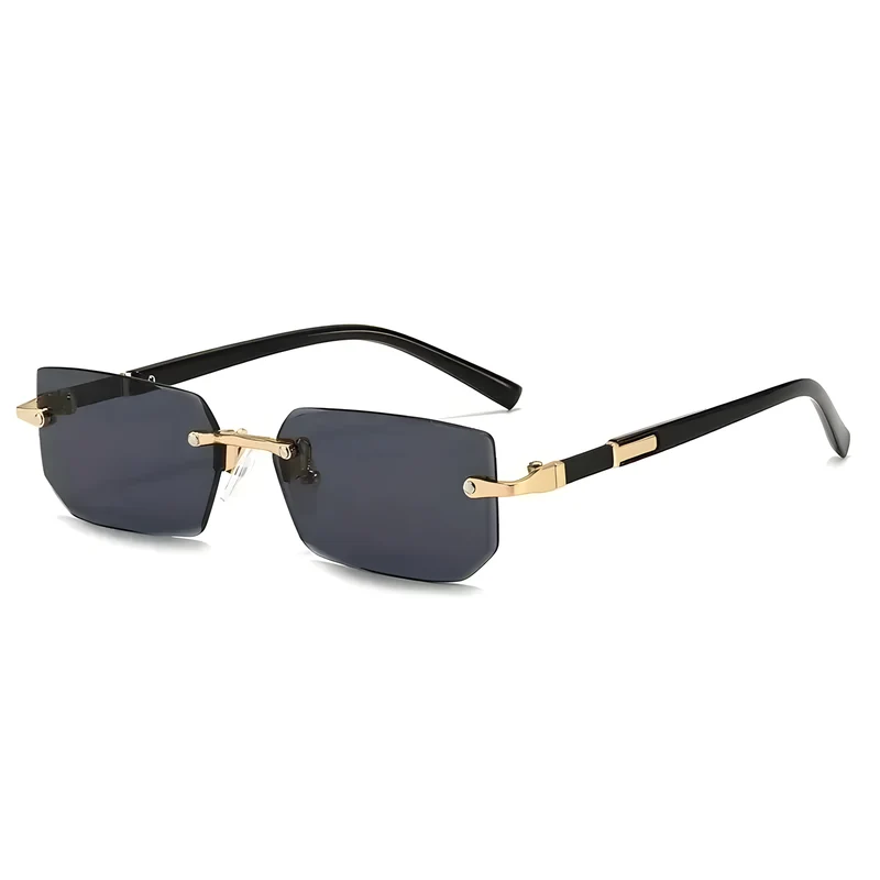 Rimless Rectangular Sunglasses