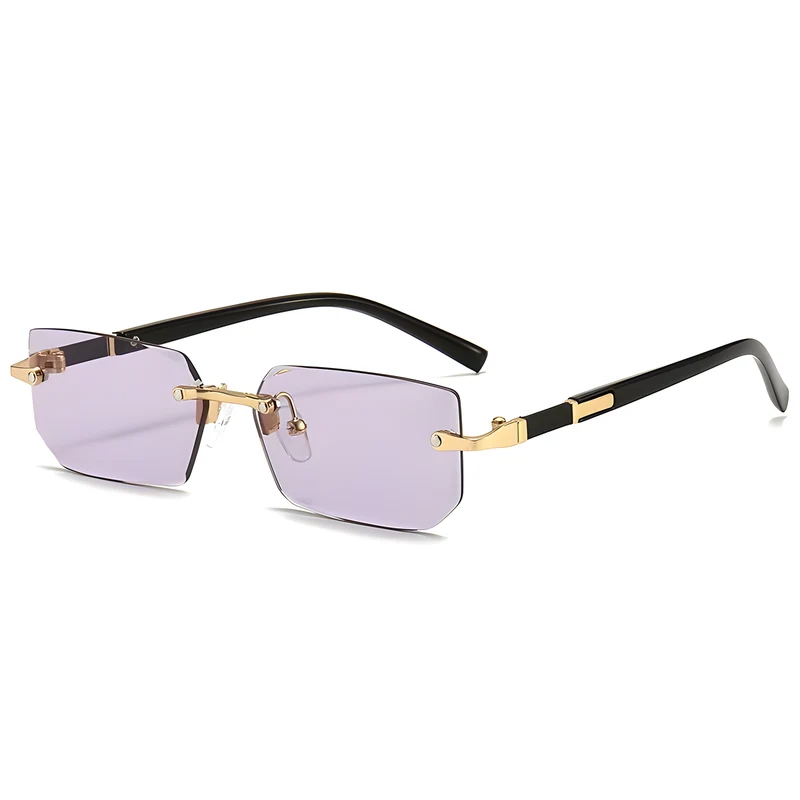 Rimless Rectangular Sunglasses