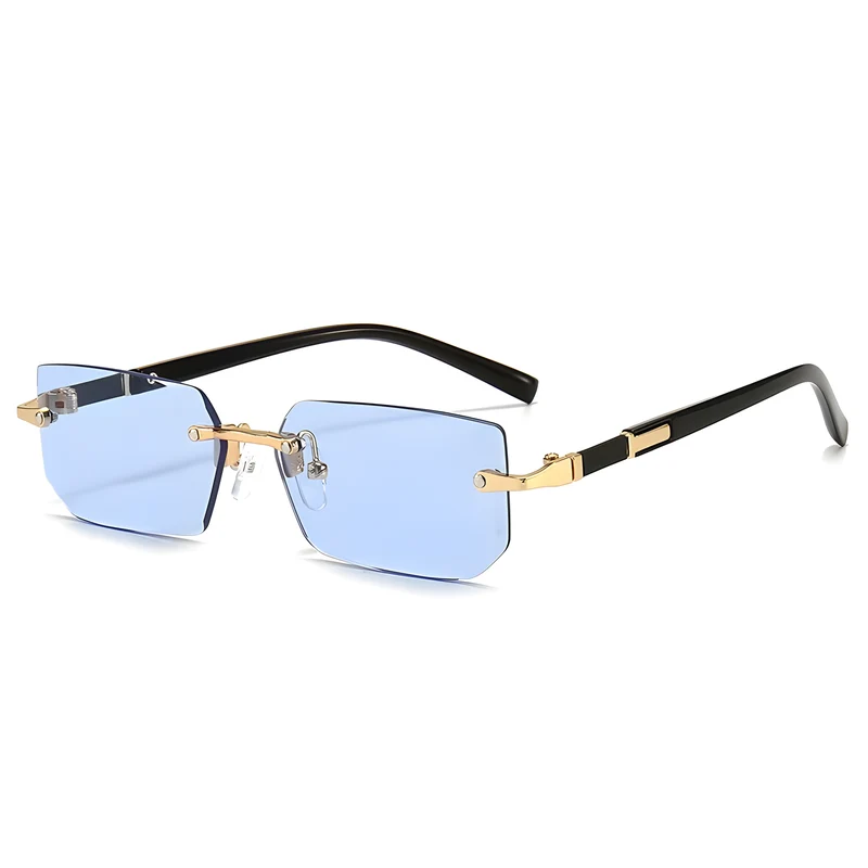 Rimless Rectangular Sunglasses