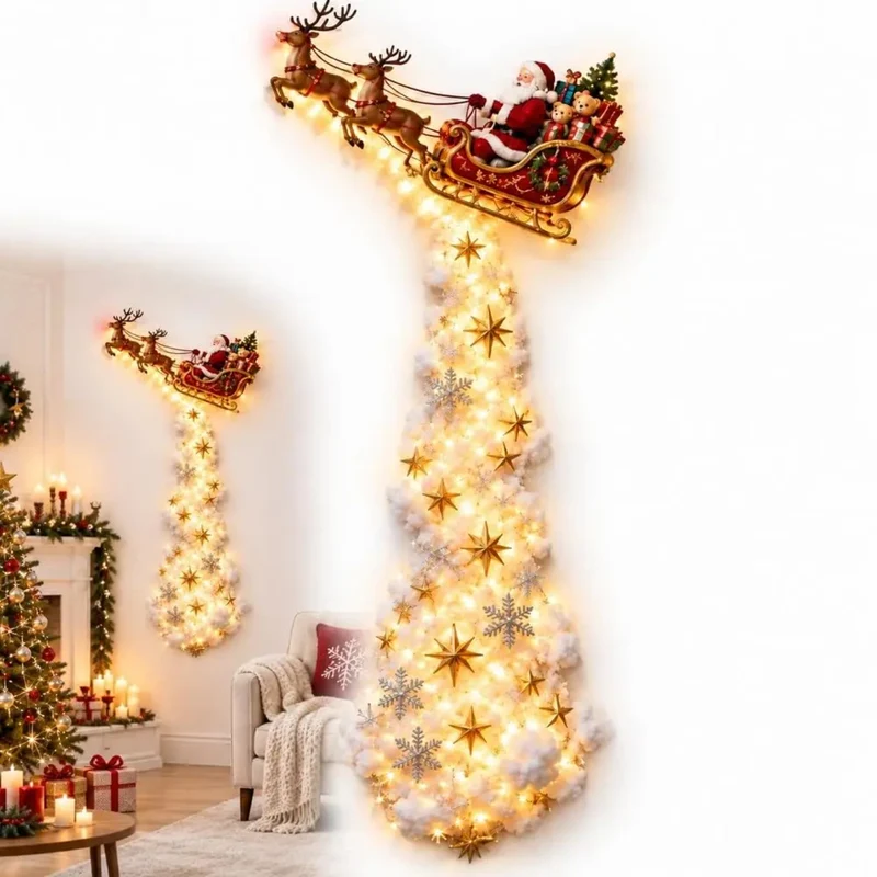 Cascading Christmas Wall Light