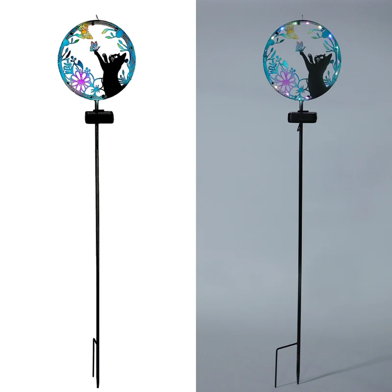 Animal Silhouette Solar Garden Stake