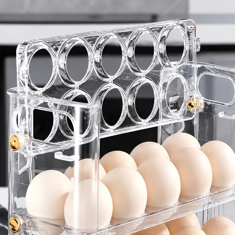 Pivoting 30-Egg Rack with Date Slider