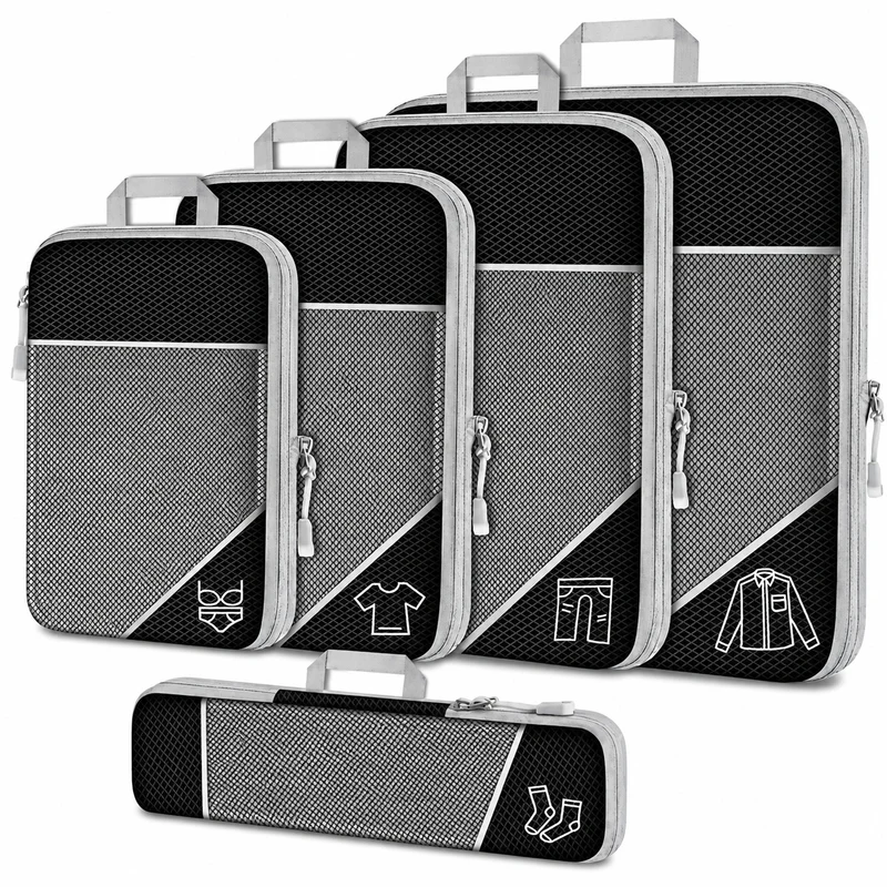 Five-Piece Mesh Packing Cube Set
