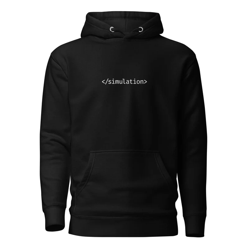 End of simulation - Embroidered - Premium Hoodie