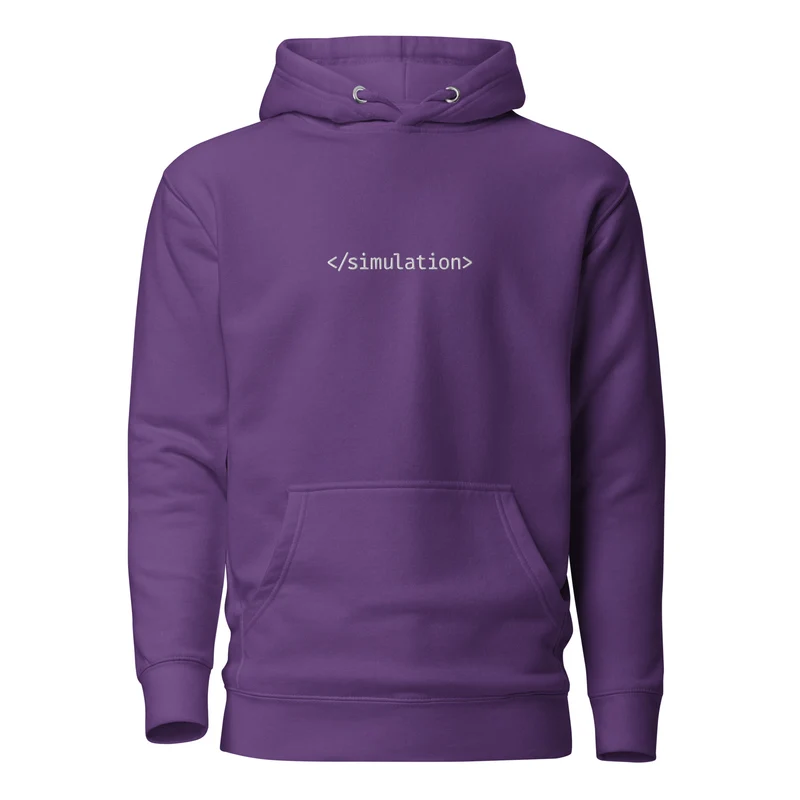 End of simulation - Embroidered - Premium Hoodie