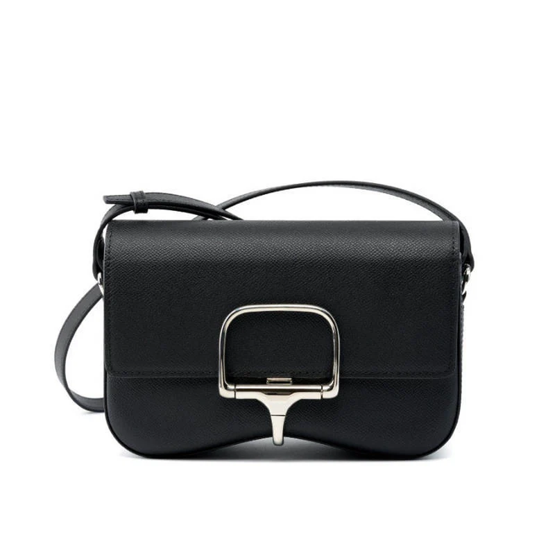 Silver-Buckle Saddle Bag