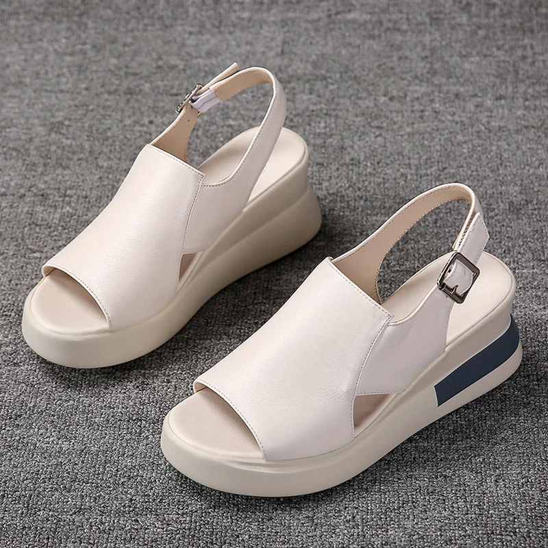 Women's Buckle Platform Sandals