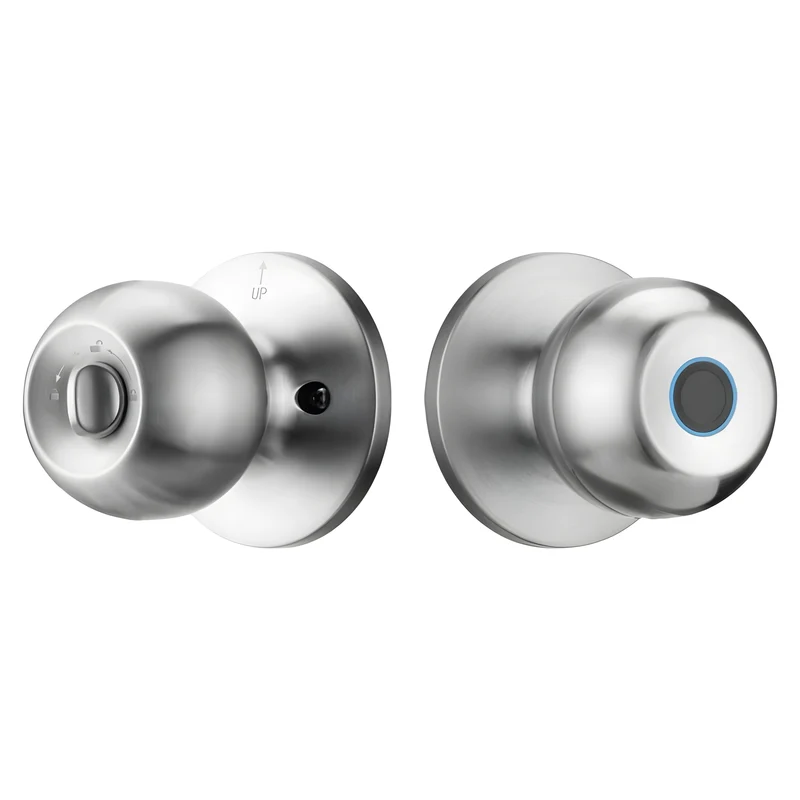 Rounded Fingerprint Smart Door Knob