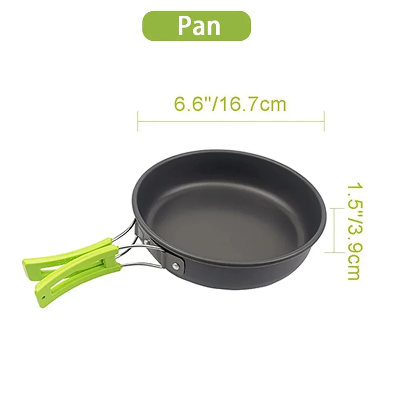 Nested Camping Cookware and Kettle Kit