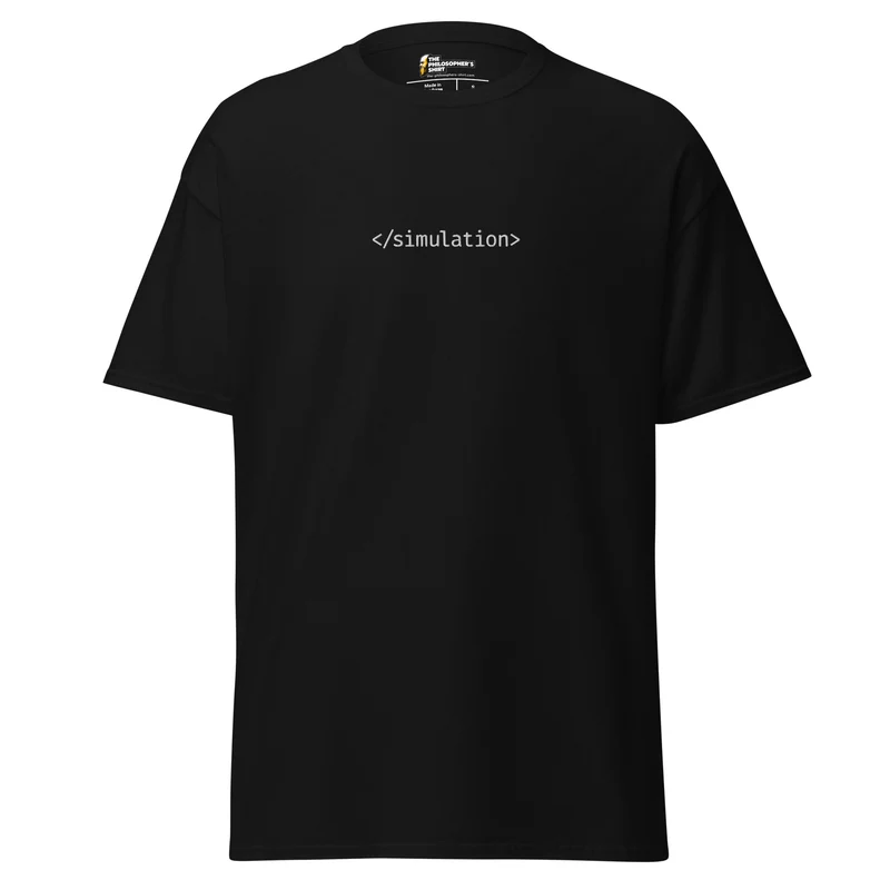 End of simulation - Embroidered - Unisex classic T-Shirt