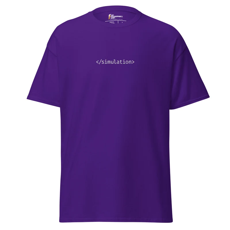 End of simulation - Embroidered - Unisex classic T-Shirt
