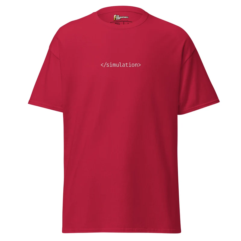 End of simulation - Embroidered - Unisex classic T-Shirt