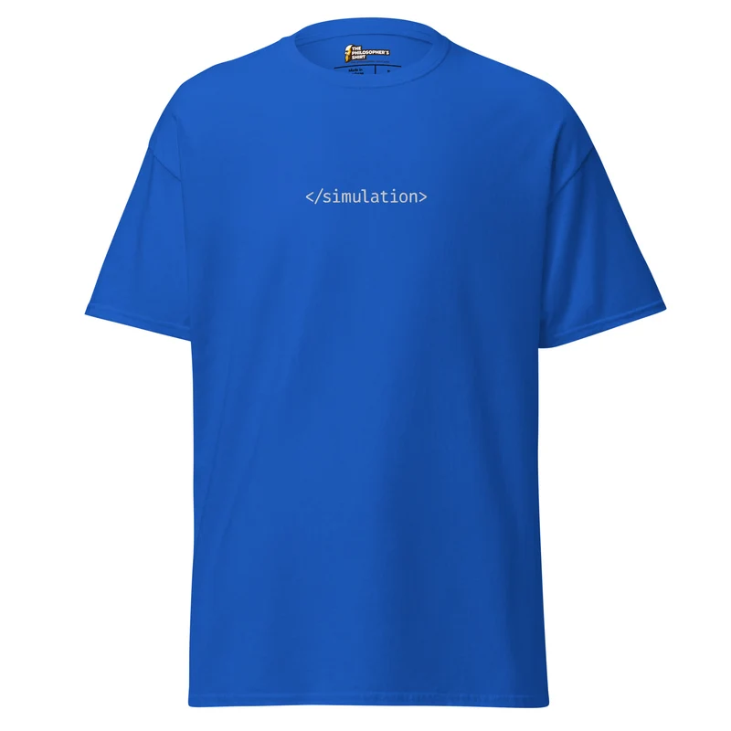 End of simulation - Embroidered - Unisex classic T-Shirt