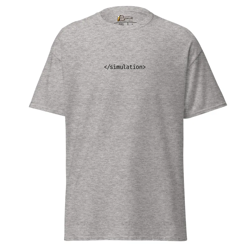 End of simulation - Embroidered - Unisex classic T-Shirt
