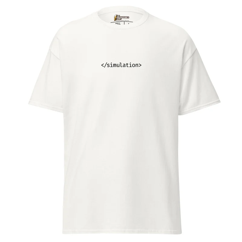 End of simulation - Embroidered - Unisex classic T-Shirt