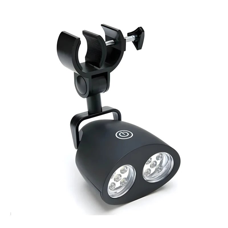 Clamp-On Dual-Head LED Grill Light