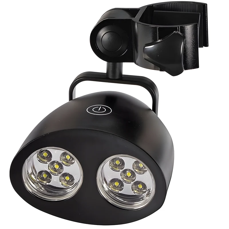 Clamp-On Dual-Head LED Grill Light