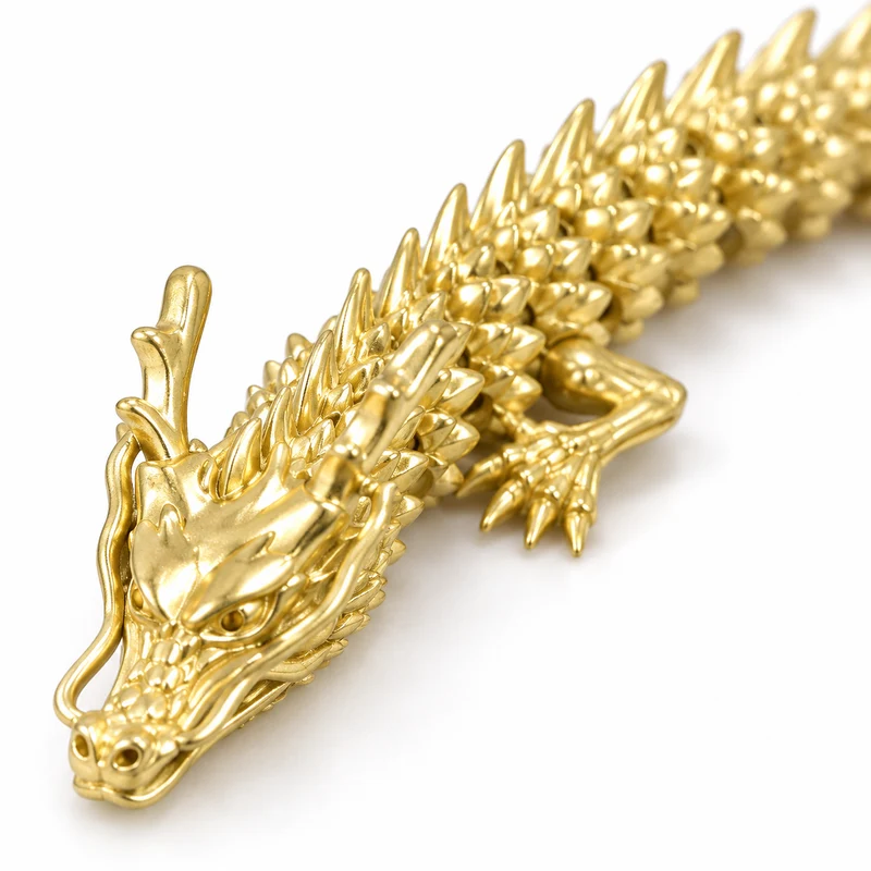 Articulated Metal Dragon Desk Figurines