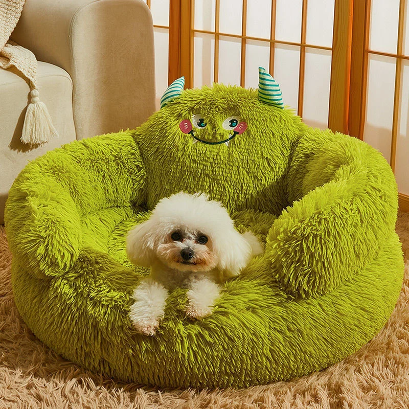 Round Plush Pet Bed