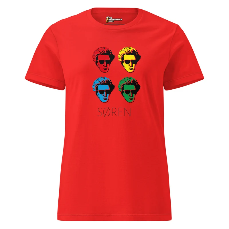 Soeren Kierkegaard Pop Art - Women’s T-shirt