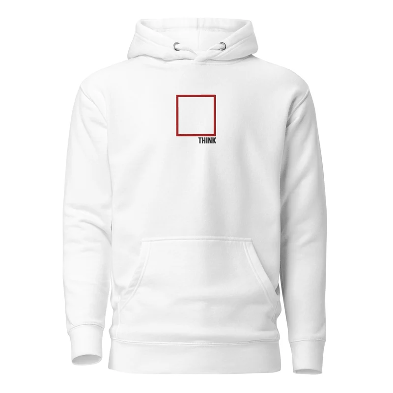 Think Outside the Box - Embroidered - Premium Hoodie