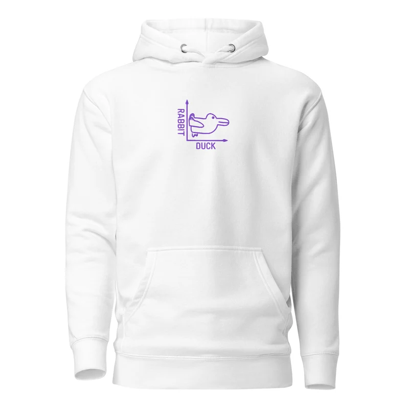 Rabbit-Duck - Embroidered - Premium Hoodie