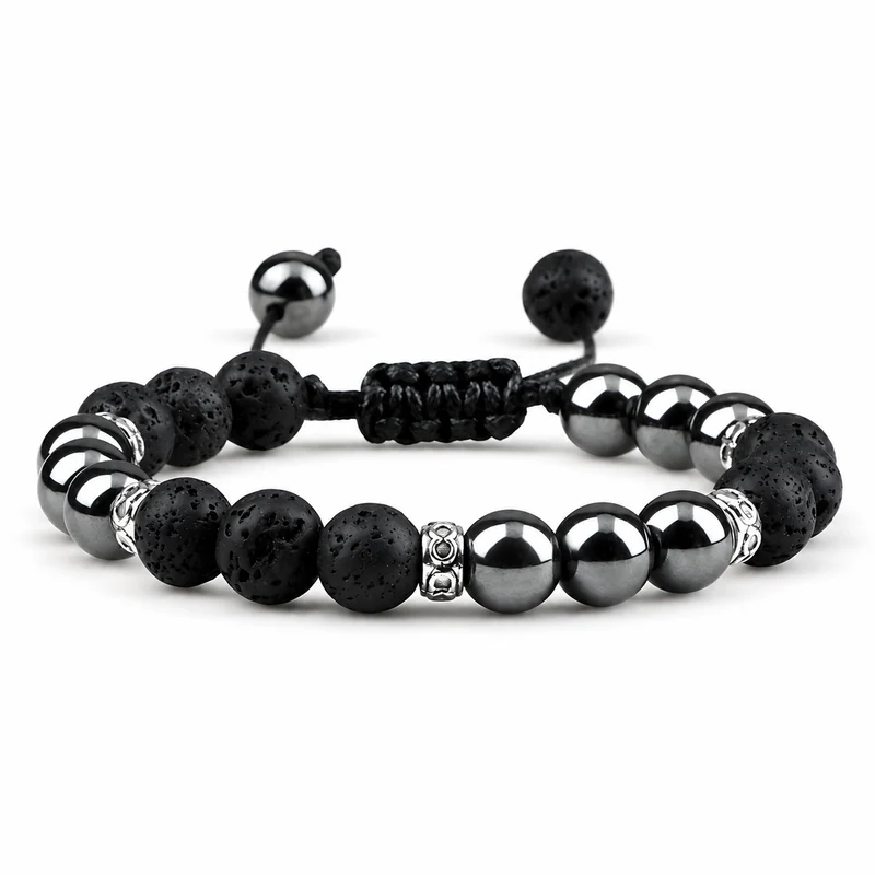 Adjustable Braided Bead Bracelet