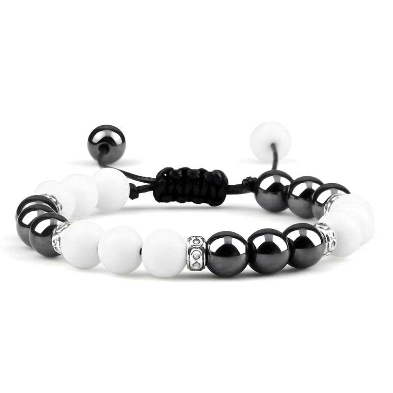 Adjustable Braided Bead Bracelet