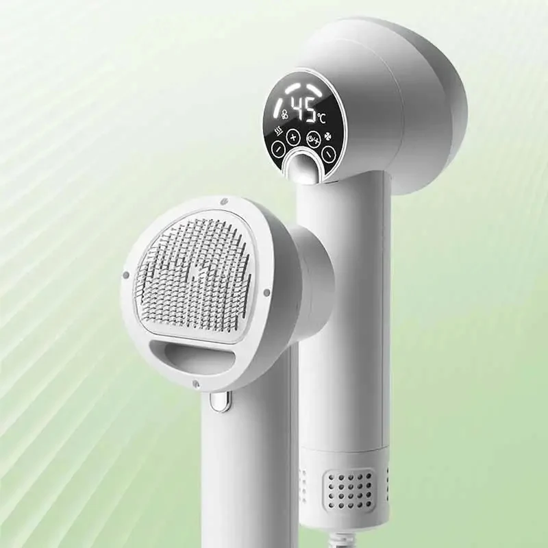 Pet Hair Dryer and Grooming Brush