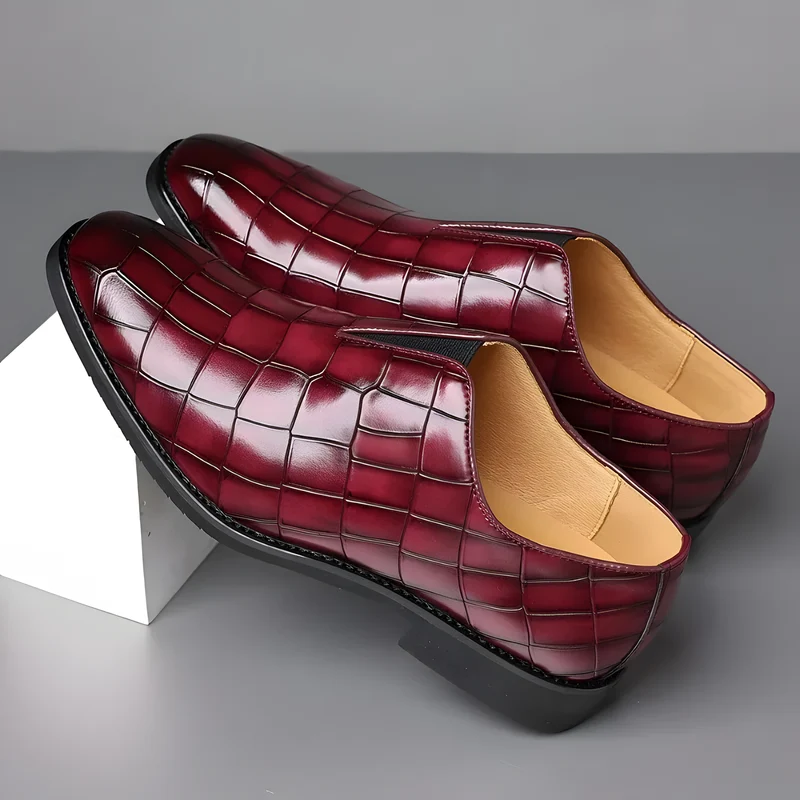 Men's Textured Slip-On Shoes
