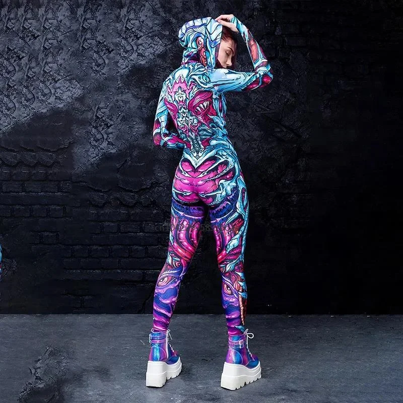 Colorful Skeleton Bodysuit