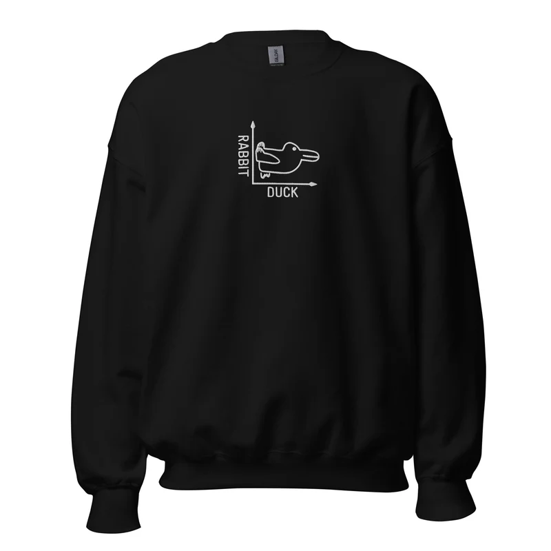 Rabbit-Duck - Embroidered - Sweatshirt