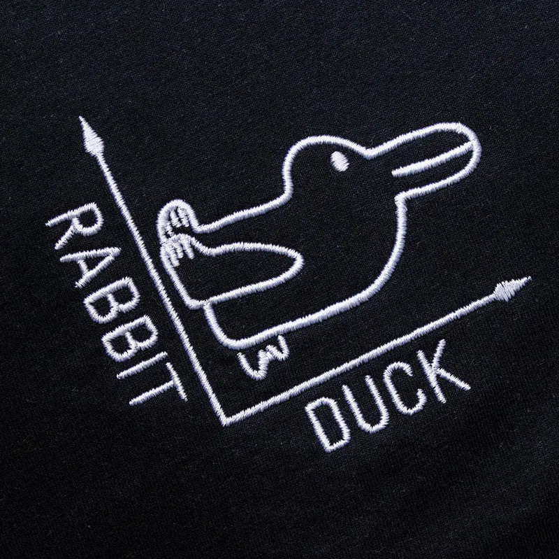 Rabbit-Duck - Embroidered - Sweatshirt